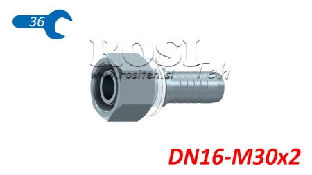 ХИДРАВЛИЧНА ВРЪЗКА DKOS 20 ЖЕНСКА DN16-M30X2