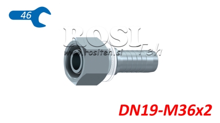 ХИДРАВЛИЧНА ВРЪЗКА DKOS 25 ЖЕНСКА DN19-M36X2