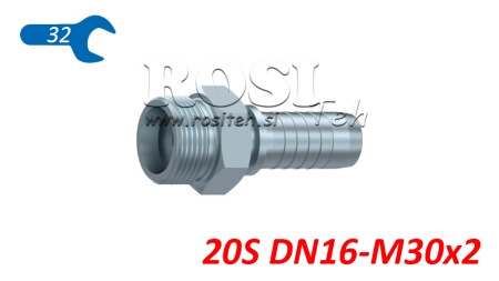 ХИДРАВЛИЧНА ВРЪЗКА CES 20 МЪЖКИ DN16-M30X2