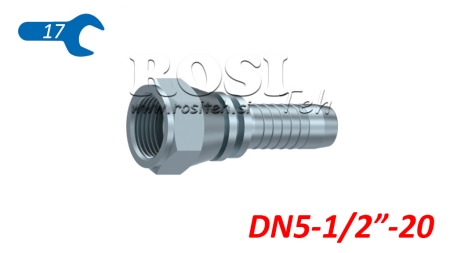 ХИДРАВЛИЧНА ВРЪЗКА DKJ JIC74° ЖЕНСКА DN5-1/2-20