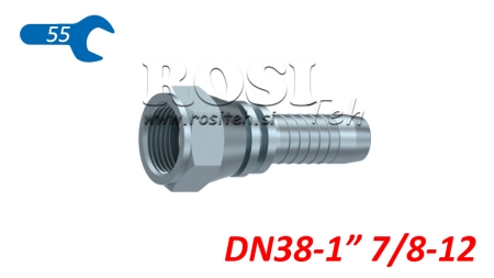ХИДРАВЛИЧНА ВРЪЗКА DKJ JIC74° ЖЕНСКА DN38-1 7/8-12