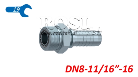 HIDRAVLIČNI PRIKLJUČEK AGORFS MOŠKI DN8-11/16-16