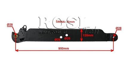 BRAȚE DE RIDICARE TRACTOR HIDRAULICE ÎN TREI PUNCTE CBM 120X35 MM - 950MM PÂNĂ LA 140CP
