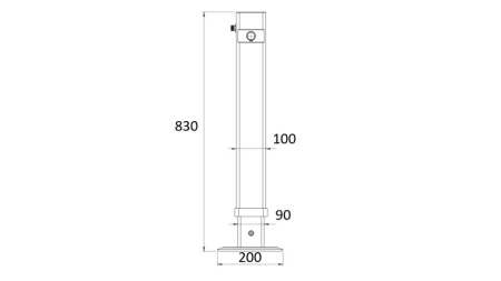 PICIOR HIDRAULIC CU ACȚIUNE DUBLĂ 540mm - 2.800kg