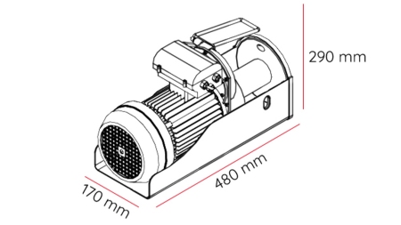 230 V ЕЛЕКТРИЧЕСКА ВИШКА DWI 500/990 кг