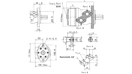 SILNIK HYDRAULICZNY MR 400 ECO (ALSG2-L-400)