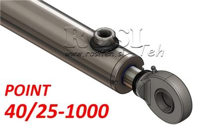 hydraulinen sylinteri piste 40/25-1000