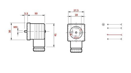 CONECTOR ELECTRIC -NEGRU-