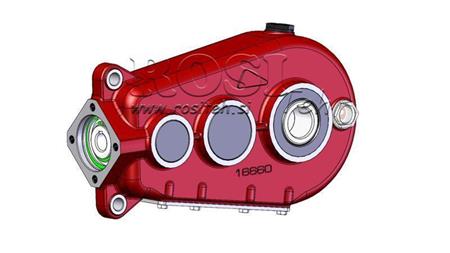 PŘEVODOVKA - PŘEVODOVKA RT320 PRO HYDRAULICKÝ MOTOR MP/MR/MS POMĚR 29.5:1