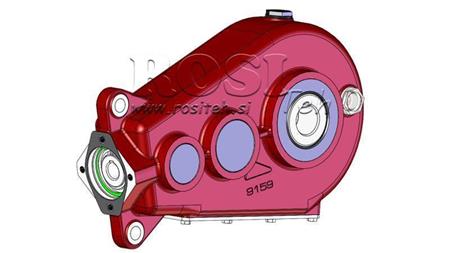 PŘEVODOVKA - PŘEVODOVKA RT400 PRO HYDRAULICKÝ MOTOR MP/MR/MS POMĚR 35.2:1
