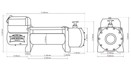 24 V ЕЛЕКТРИЧЕСКА ВИШКА DWM 13000 HD - 5897 кг
