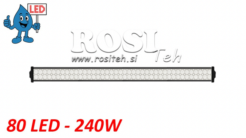 LED TÖÖVALGUS - VALGUS 80 LED 240W 12V-24V KOMBO 106CM MEGA
