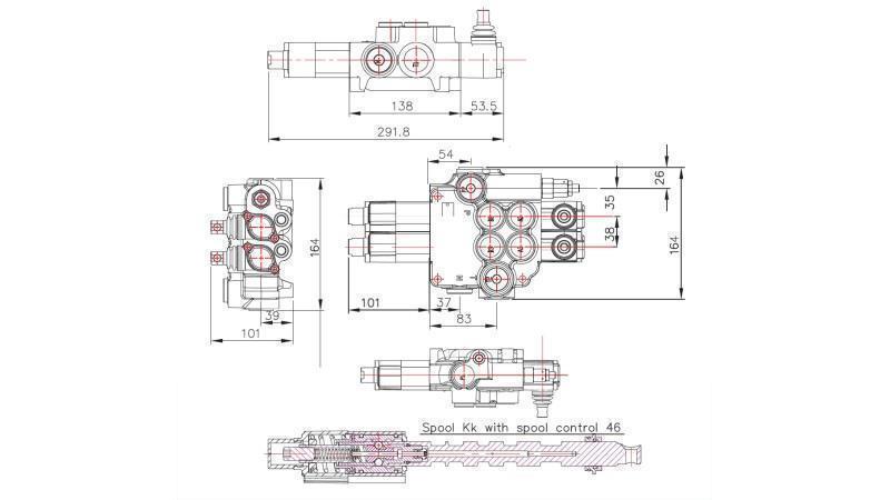 ХИДРАВЛИЧЕН КЛАПАН 2XZ80 2AK31A31GKZ