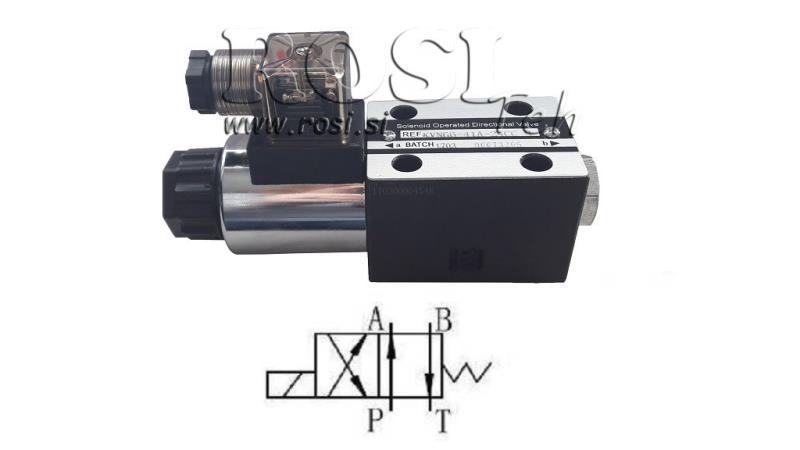 HYDRAULICKÝ ELEKTROMAGNETICKÝ VENTIL CETOP 3 12/24/230V N51A