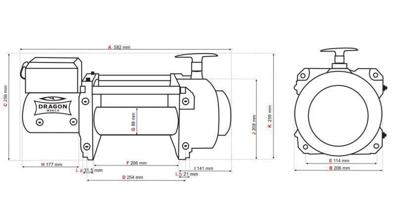 24 V ЕЛЕКТРИЧЕСКА ВИШКА DWT 18000 HD - 8165 кг