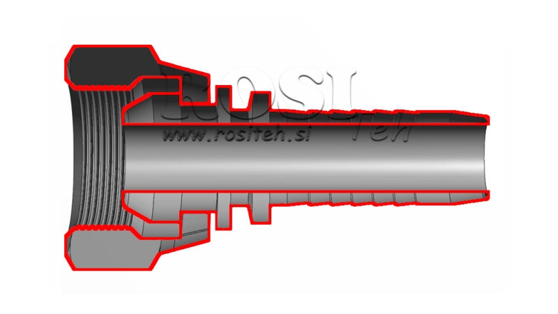 HIDRAVLIČNI PRIKLJUČEK BSP ŽENSKI DN8-M18x1,5