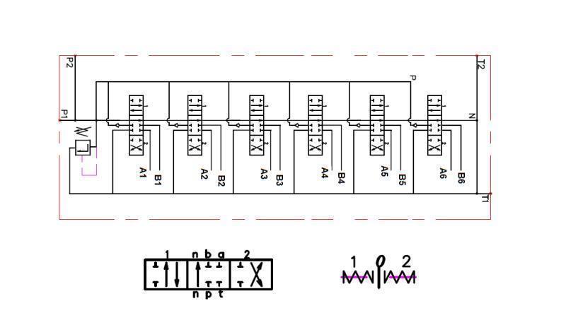 diagramă de cablare 6xP40