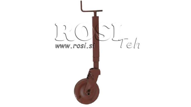ZÁVITOVÁ PODPORA NOHY 240MM - 700KG S PODPORNÍM KOLEM