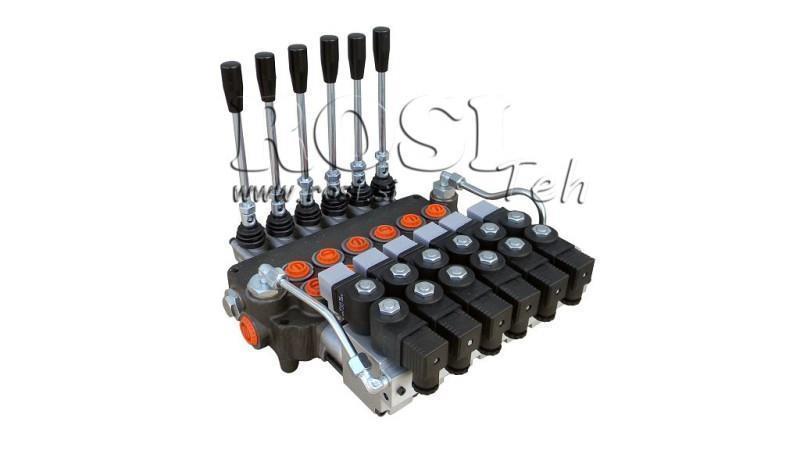 ХИДРАВЛИЧЕН ВАЛВ 6xP80 - EO 12V